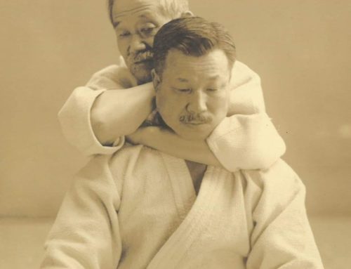 The Founder of Judo Practicing a Rear Naked Choke
