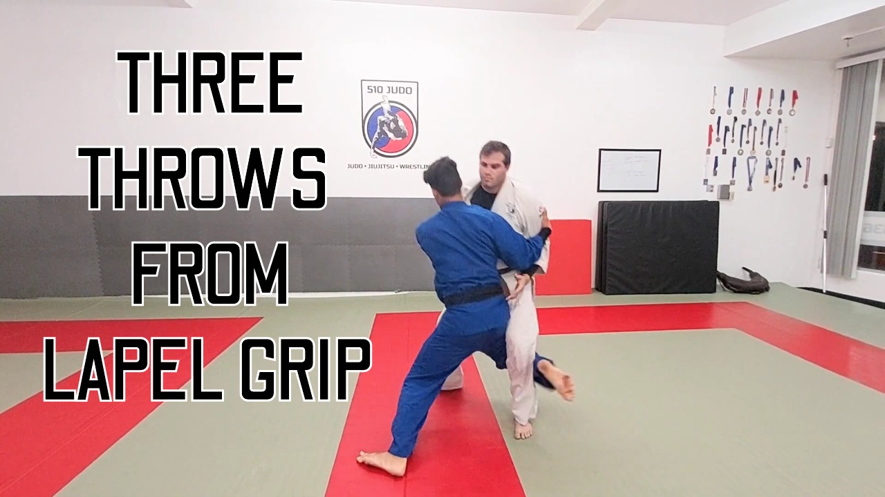 throws from lapel grip